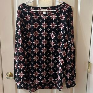 Loft Black & Pink Tunic